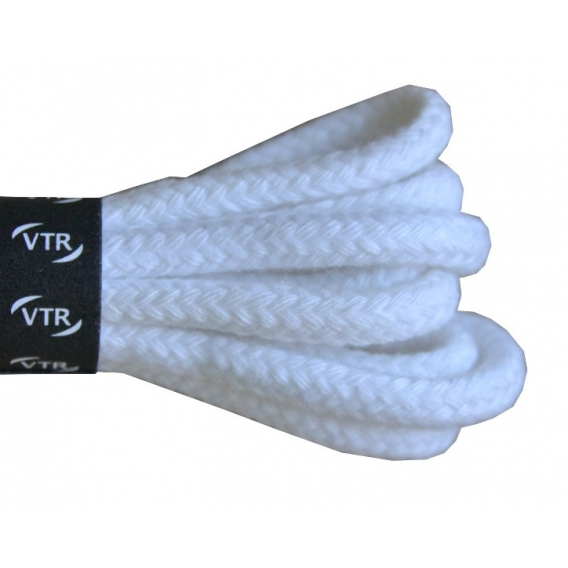 Obrázok pre VTR šnúrky bavlnené okrúhle hrubé biele 